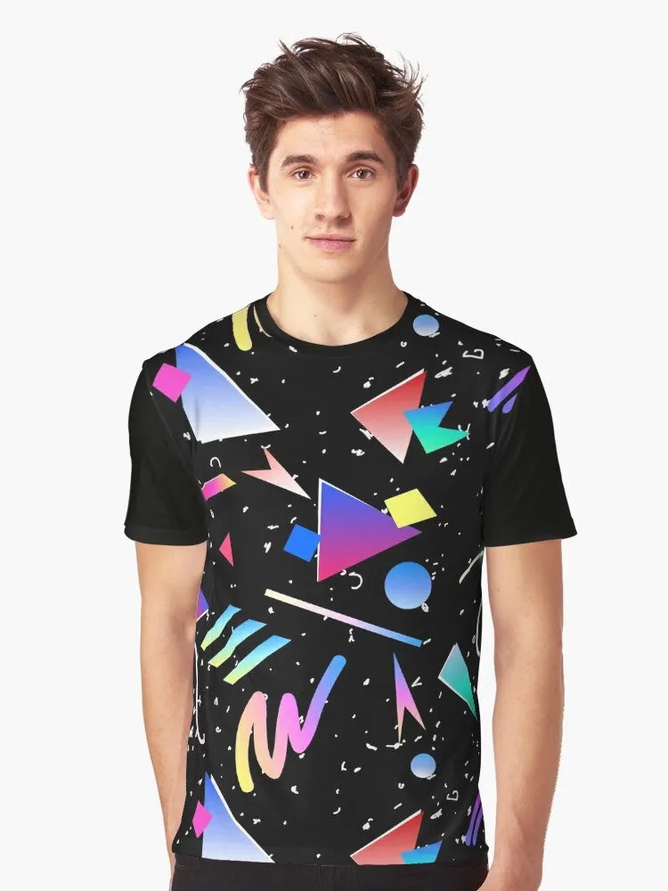 1980s 1990s Abstract Graphic T-Shirt: HELLO MEMPHIS