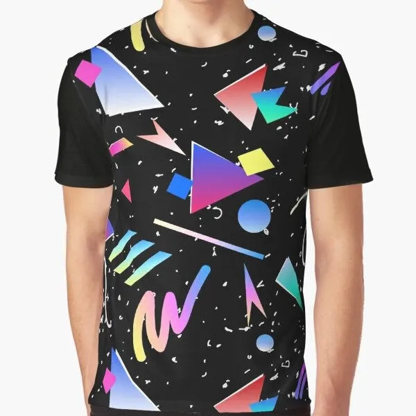 1980s 1990s Abstract Graphic T-Shirt: HELLO MEMPHIS