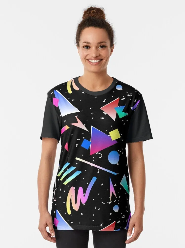 1980s 1990s Abstract Graphic T-Shirt: HELLO MEMPHIS