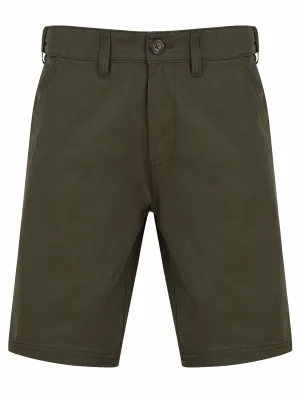 Aidan Cotton Twill Chino Shorts in Khaki - Kensington Eastside