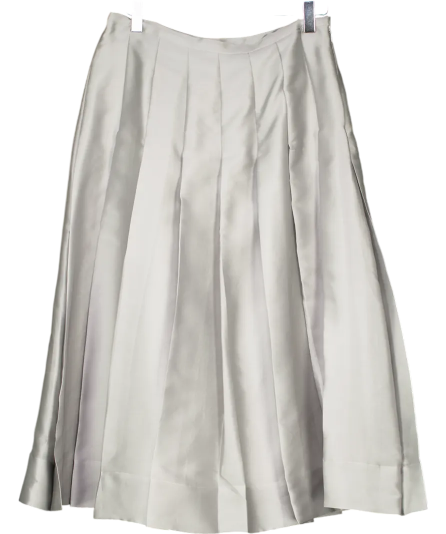 Arket Grey A-line Taffeta Skirt UK 8