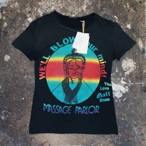 Buddhist Print Distressed T Shirt