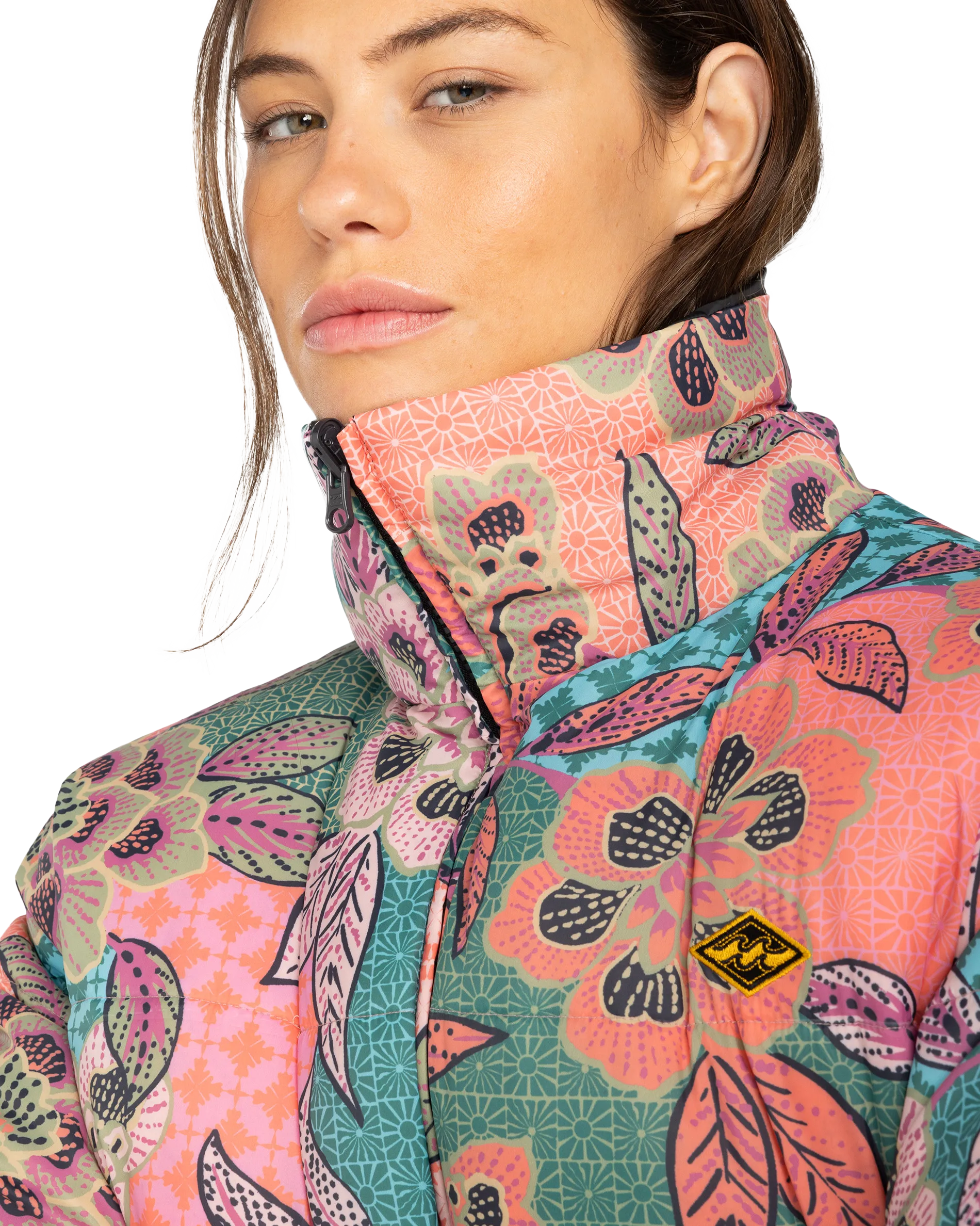 Cozy Puffer Jacket in Black Sands
