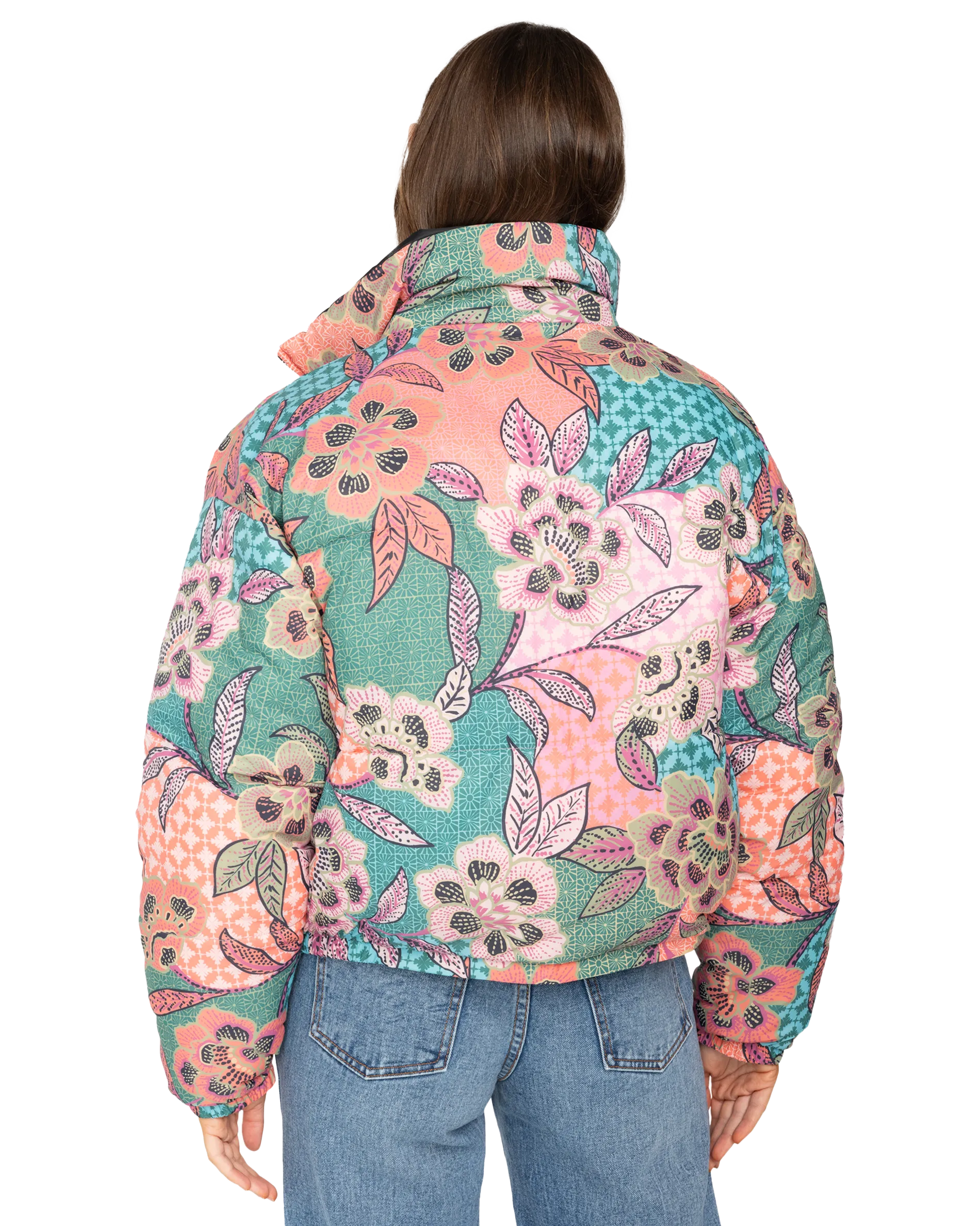 Cozy Puffer Jacket in Black Sands