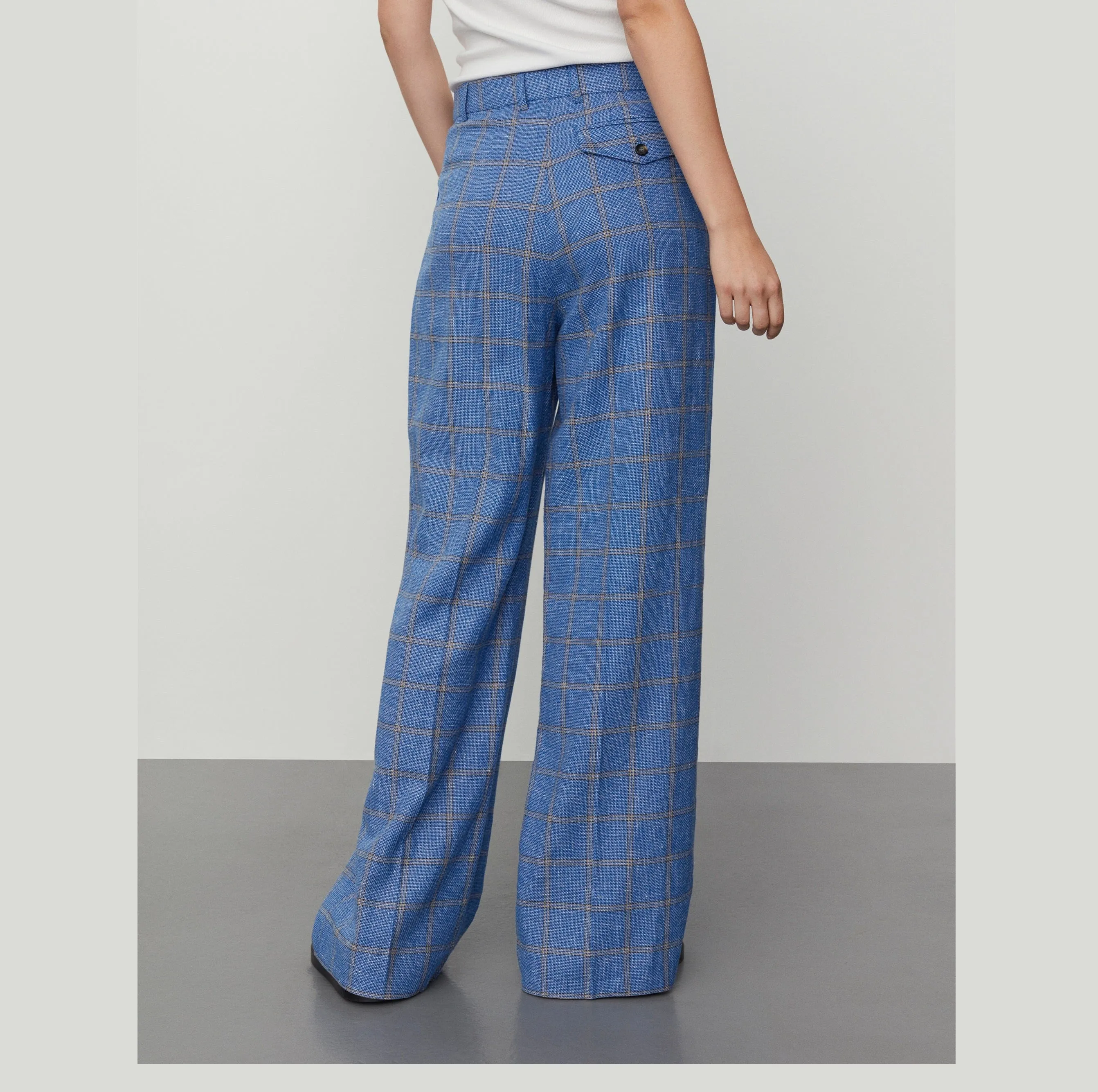 DAY Birger ét Mikkelsen Classic Summertime Check Pants Lapis Blue