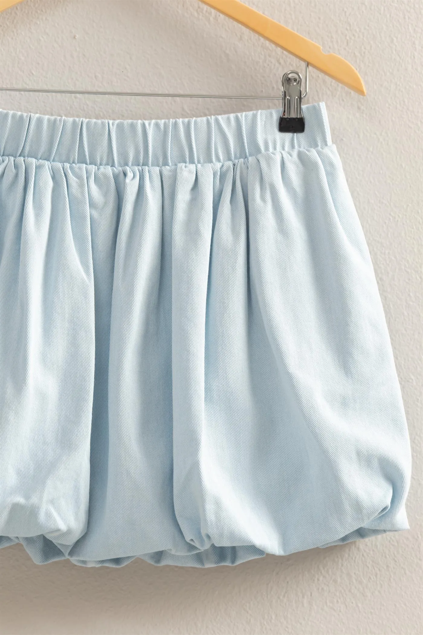 DZ25A799-Trendy High Waist Woven Bubble Skirt