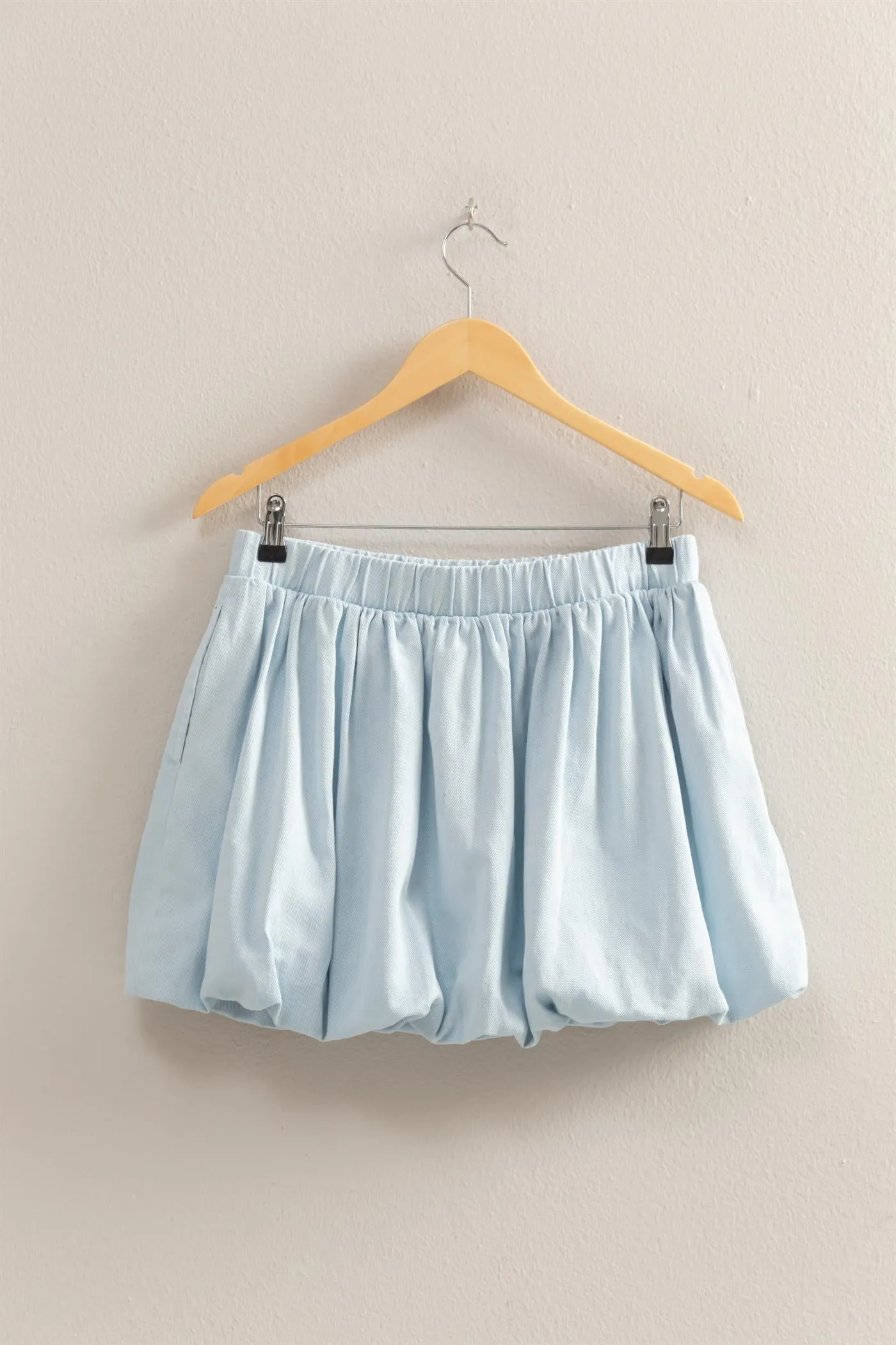 DZ25A799-Trendy High Waist Woven Bubble Skirt