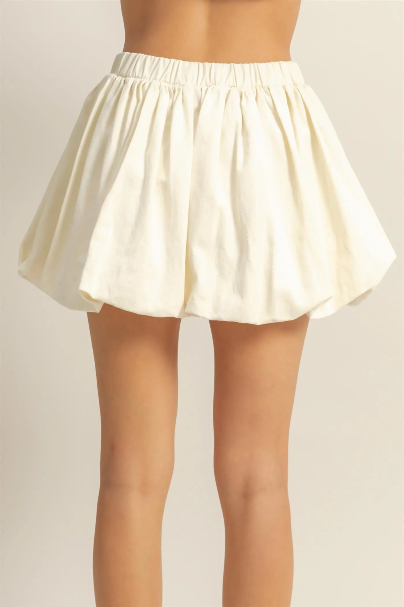 DZ25A799-Trendy High Waist Woven Bubble Skirt