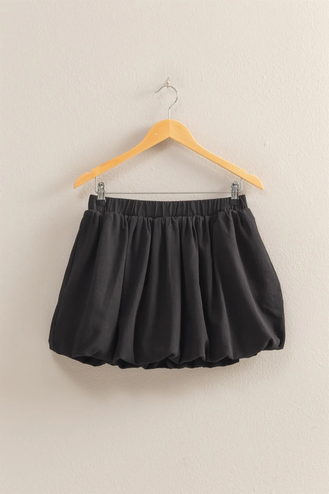 DZ25A799-Trendy High Waist Woven Bubble Skirt