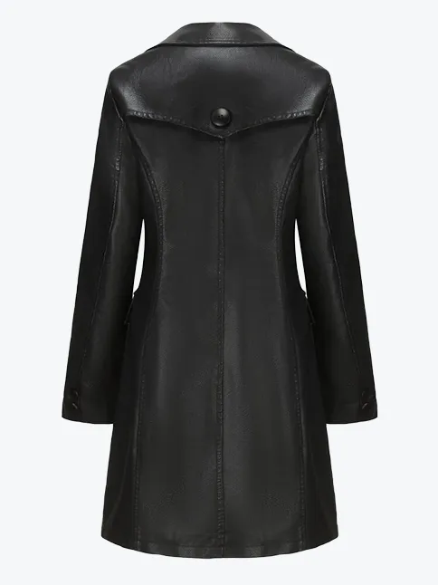 Elegant Lapel Trench Coat