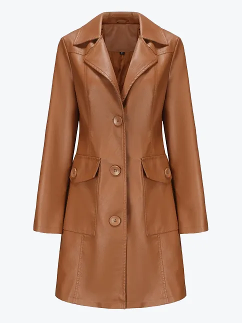 Elegant Lapel Trench Coat