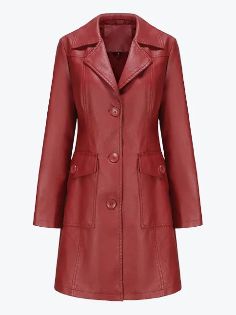 Elegant Lapel Trench Coat