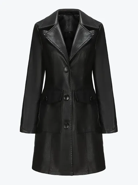 Elegant Lapel Trench Coat