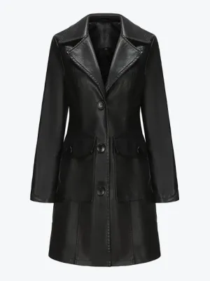 Elegant Lapel Trench Coat