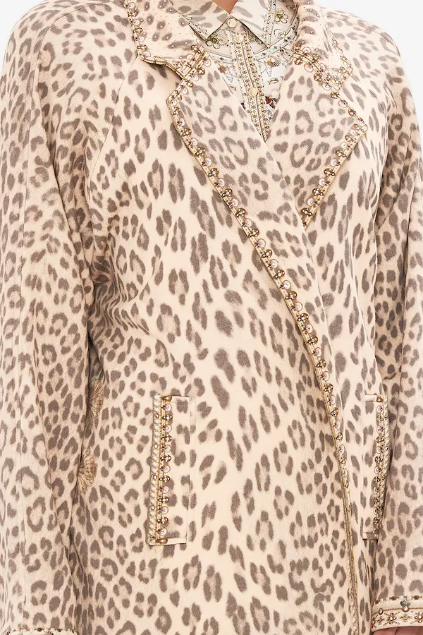 FLEECE TRENCH COAT