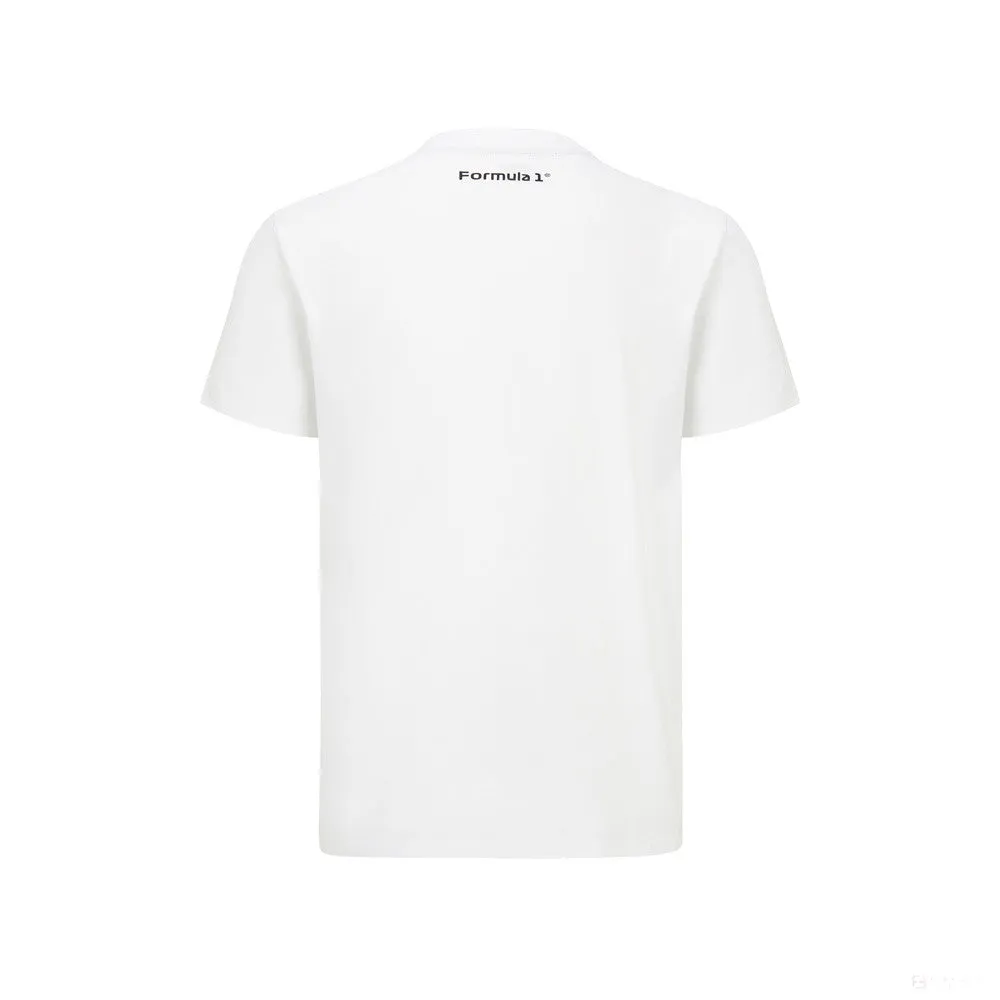 Formula 1 T-Shirt, Flag Graphic, White, 2022