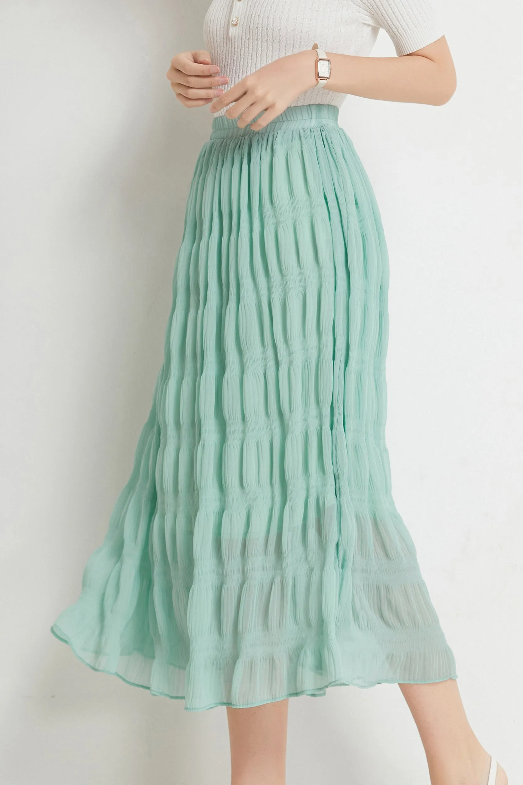 Gracie A-line Midi Skirt