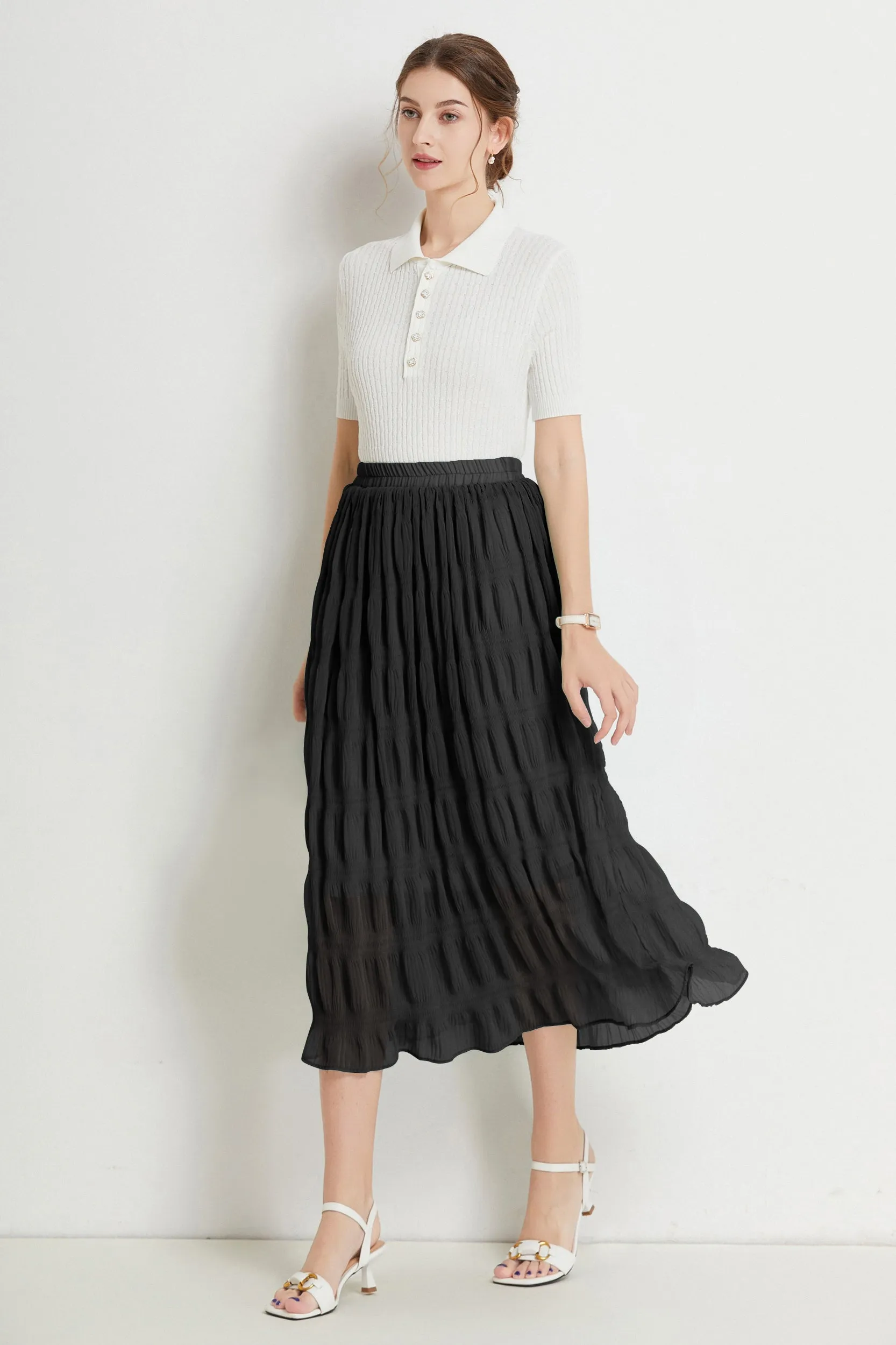 Gracie A-line Midi Skirt
