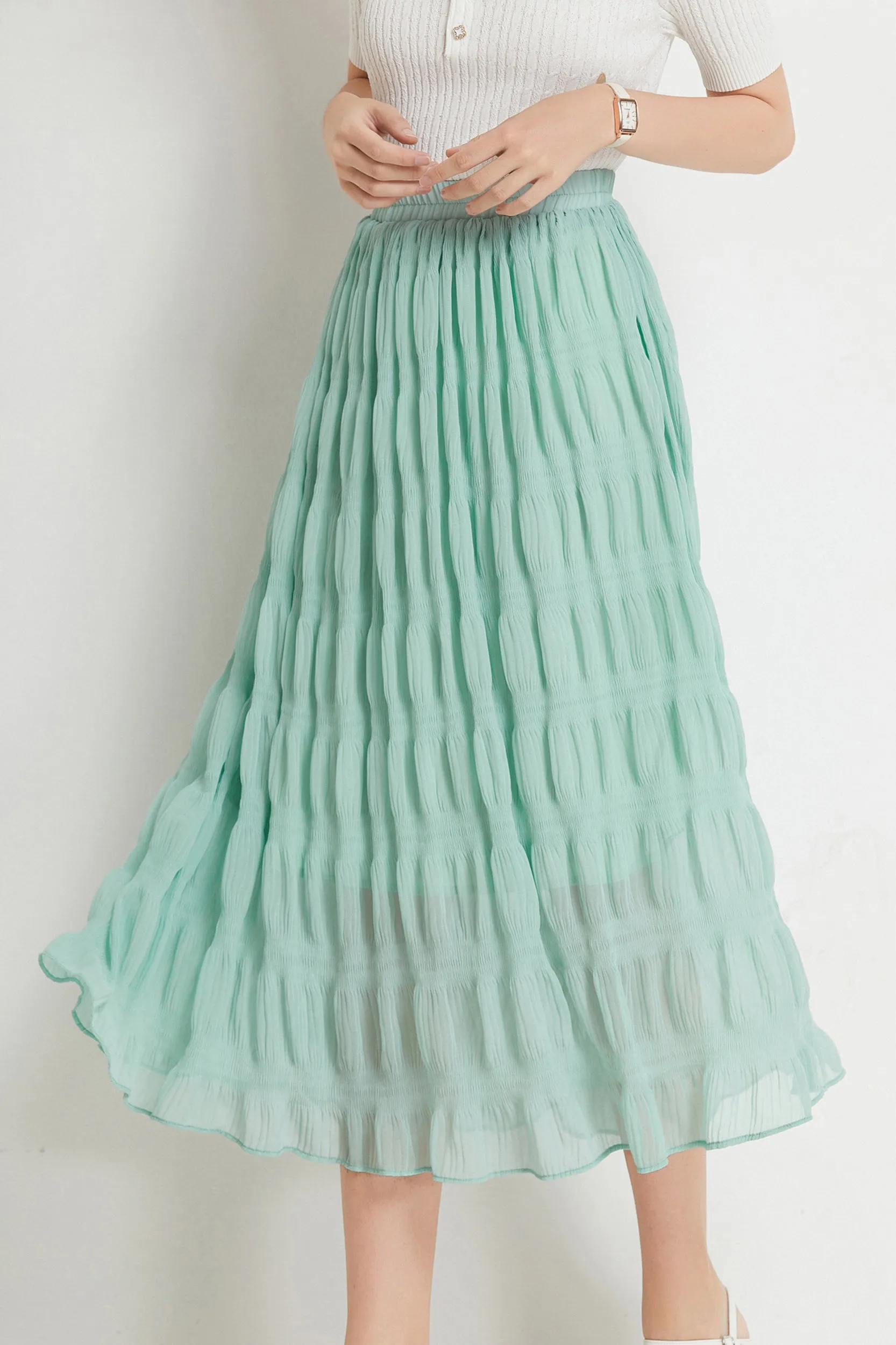 Gracie A-line Midi Skirt