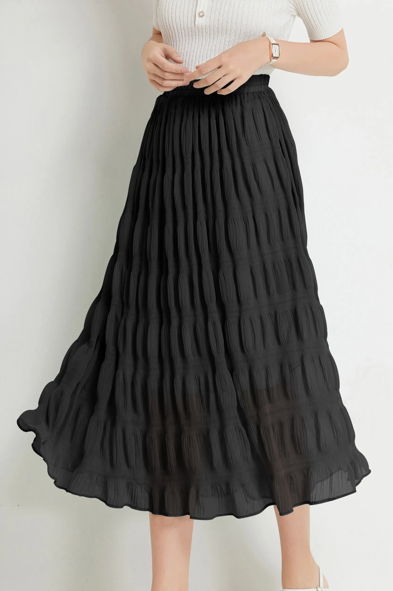 Gracie A-line Midi Skirt