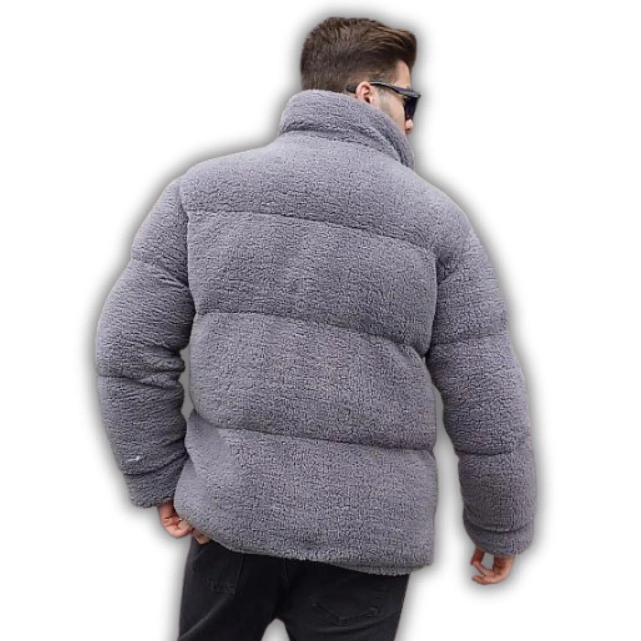GREY SHERPA PUFFER