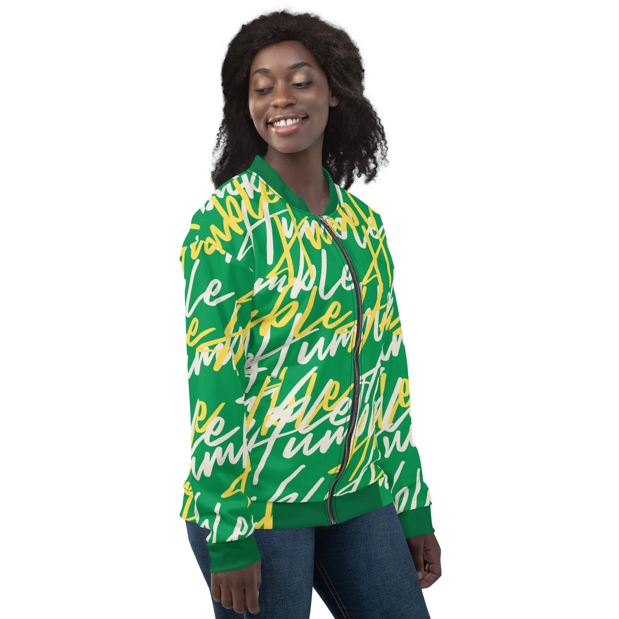 Humble Sportswear™ Women's Urban Green Bomber Jacket