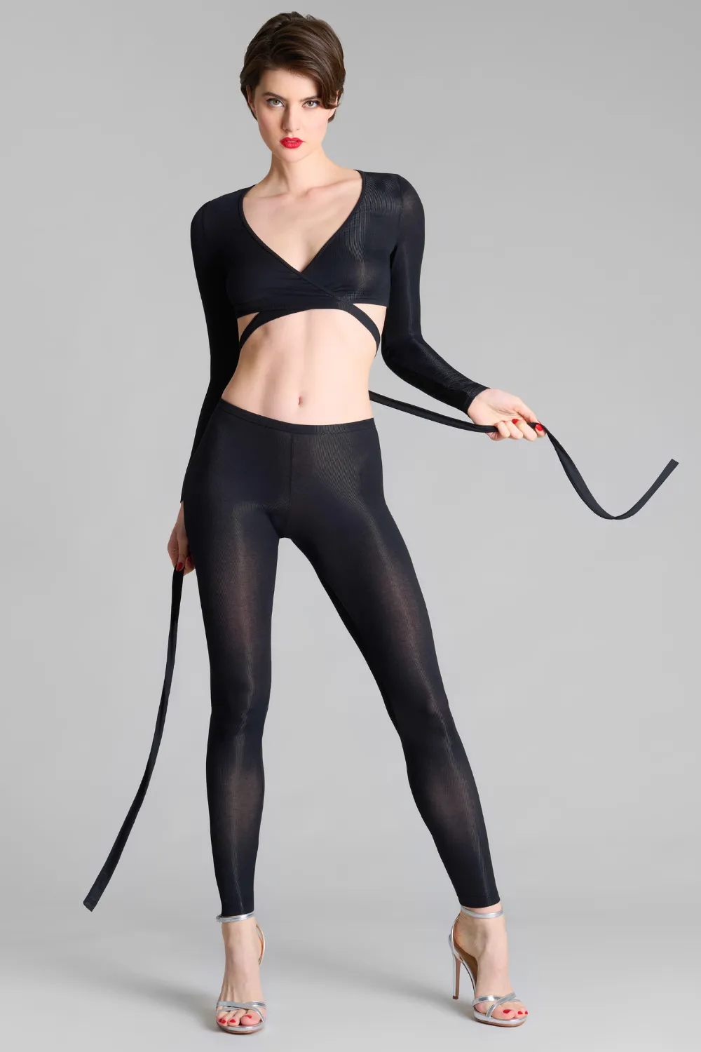 La Femme Amazone Leggings Black