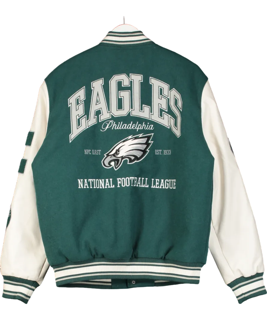 Primark Green X Eagles Team Bomber Jacket UK L