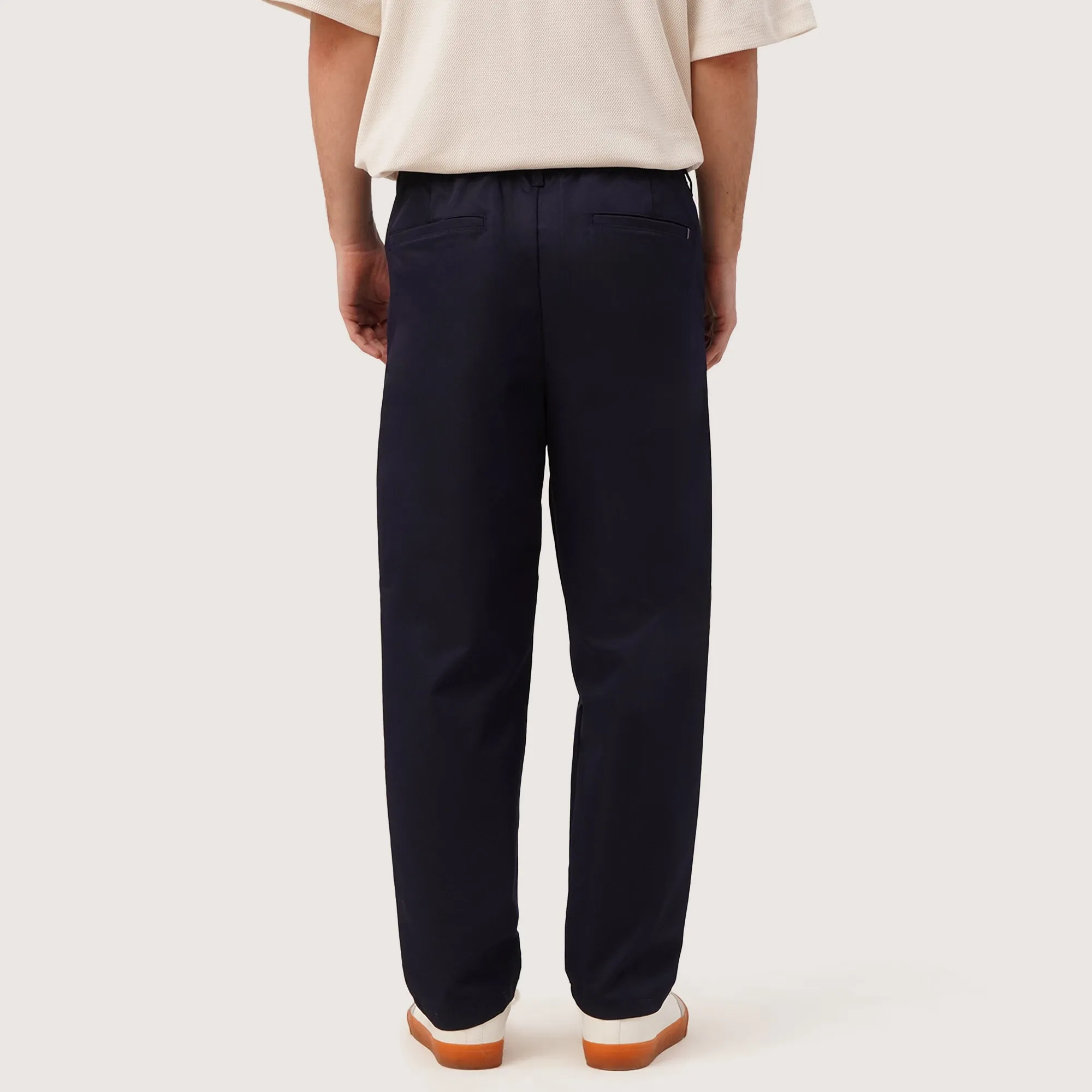 Relaxed Fit Pleated Chinos