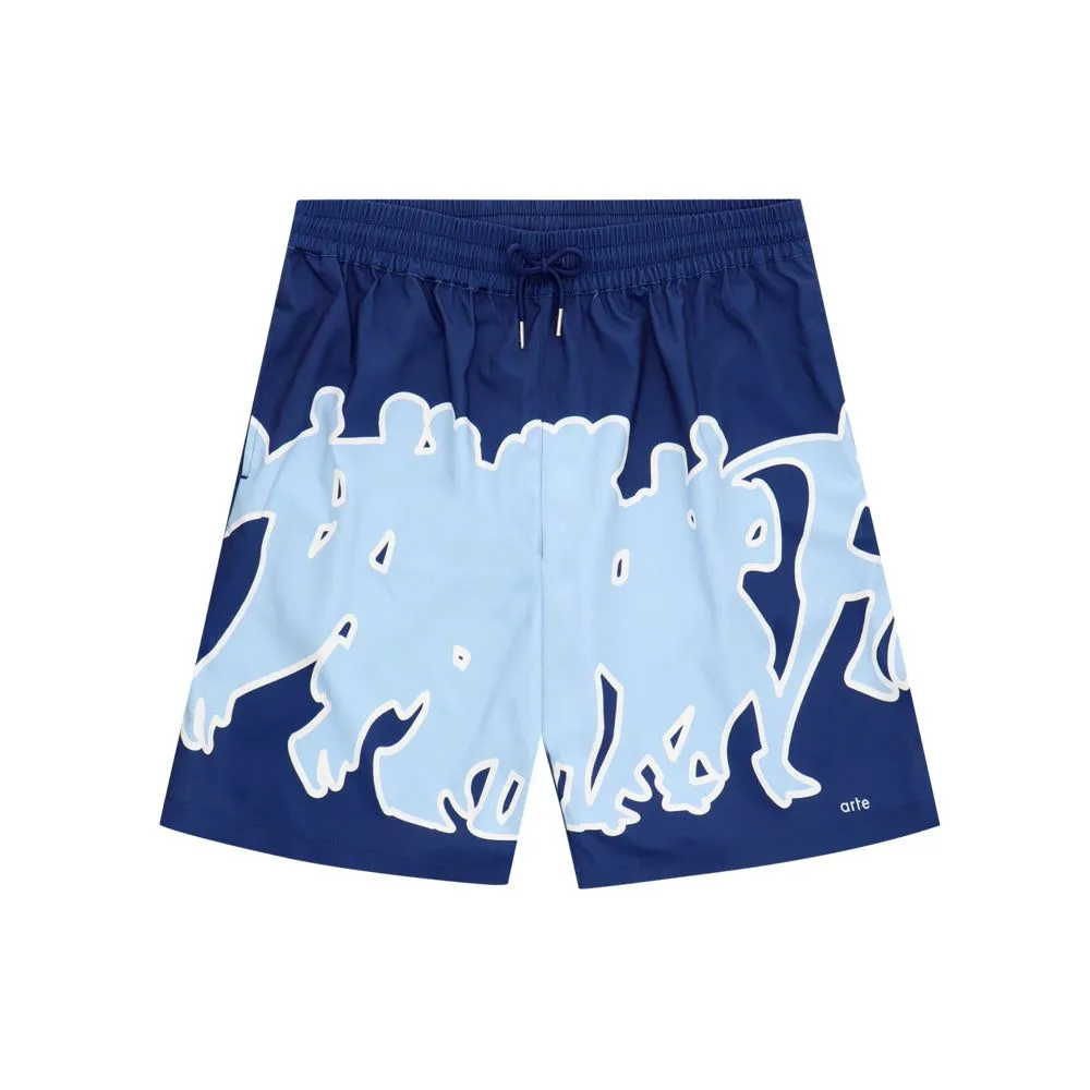 Samuel Multi Runner Shorts (navy)