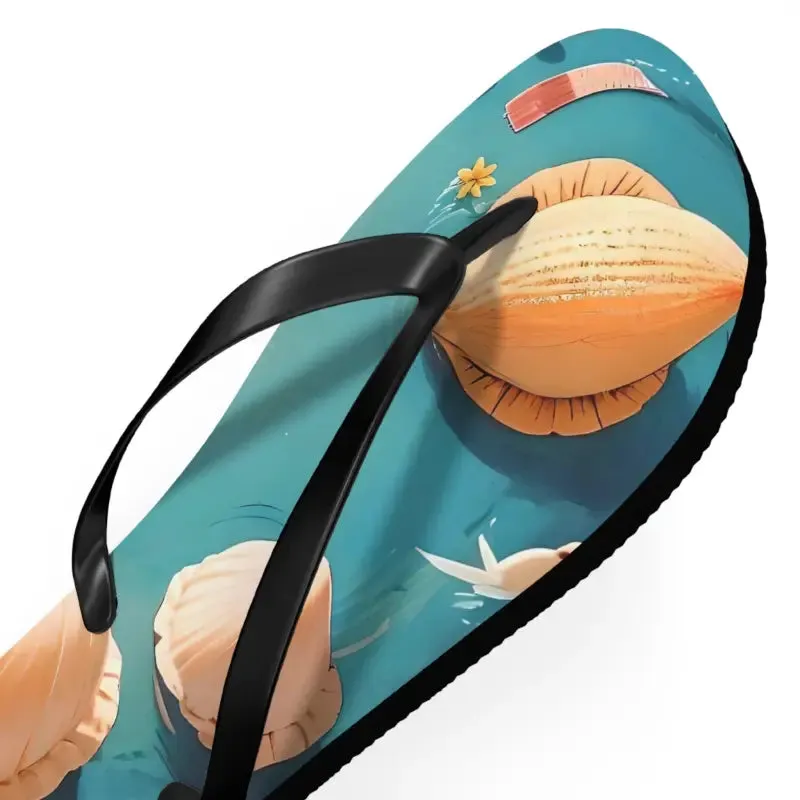 Sizzle your Dipaliz Sea Shell Unisex Flip Flops