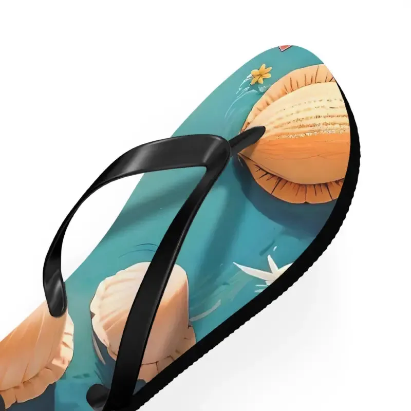 Sizzle your Dipaliz Sea Shell Unisex Flip Flops