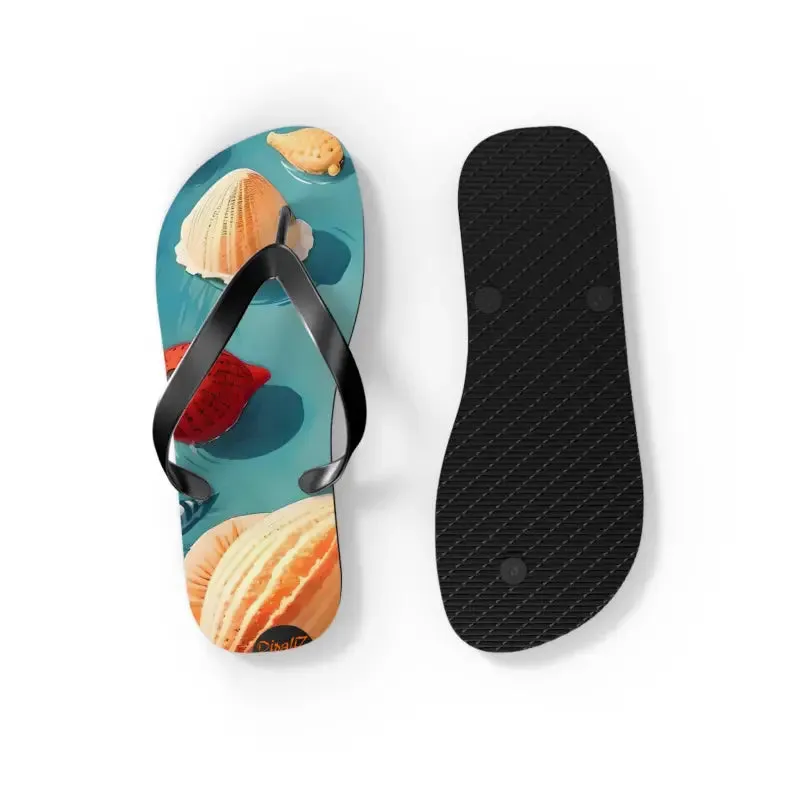 Sizzle your Dipaliz Sea Shell Unisex Flip Flops