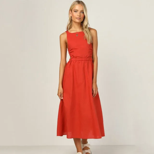 Stylemein - Open Back Maxi Dress | Low Back Maxi Dress