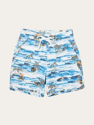 Swim shorts AOP with elastic waist - AOP
