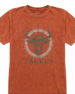 Taurus Zodiac Graphic Crew T-Shirt | S-3XL