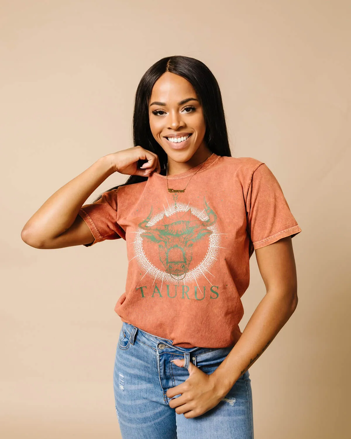 Taurus Zodiac Graphic Crew T-Shirt | S-3XL