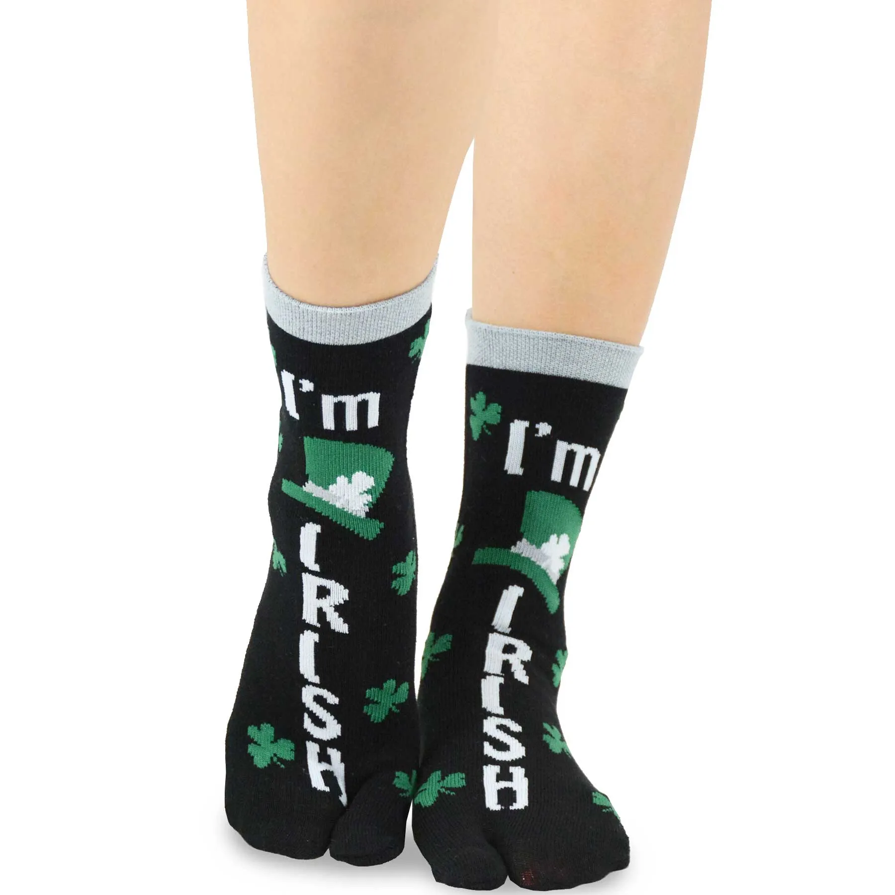 TeeHee Socks Women's St. Patrick's Day Cotton Big Toe Irish 3-Pack (11707)