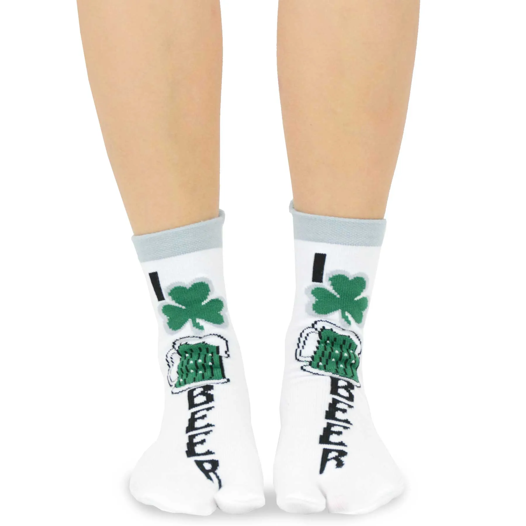 TeeHee Socks Women's St. Patrick's Day Cotton Big Toe Irish 3-Pack (11707)
