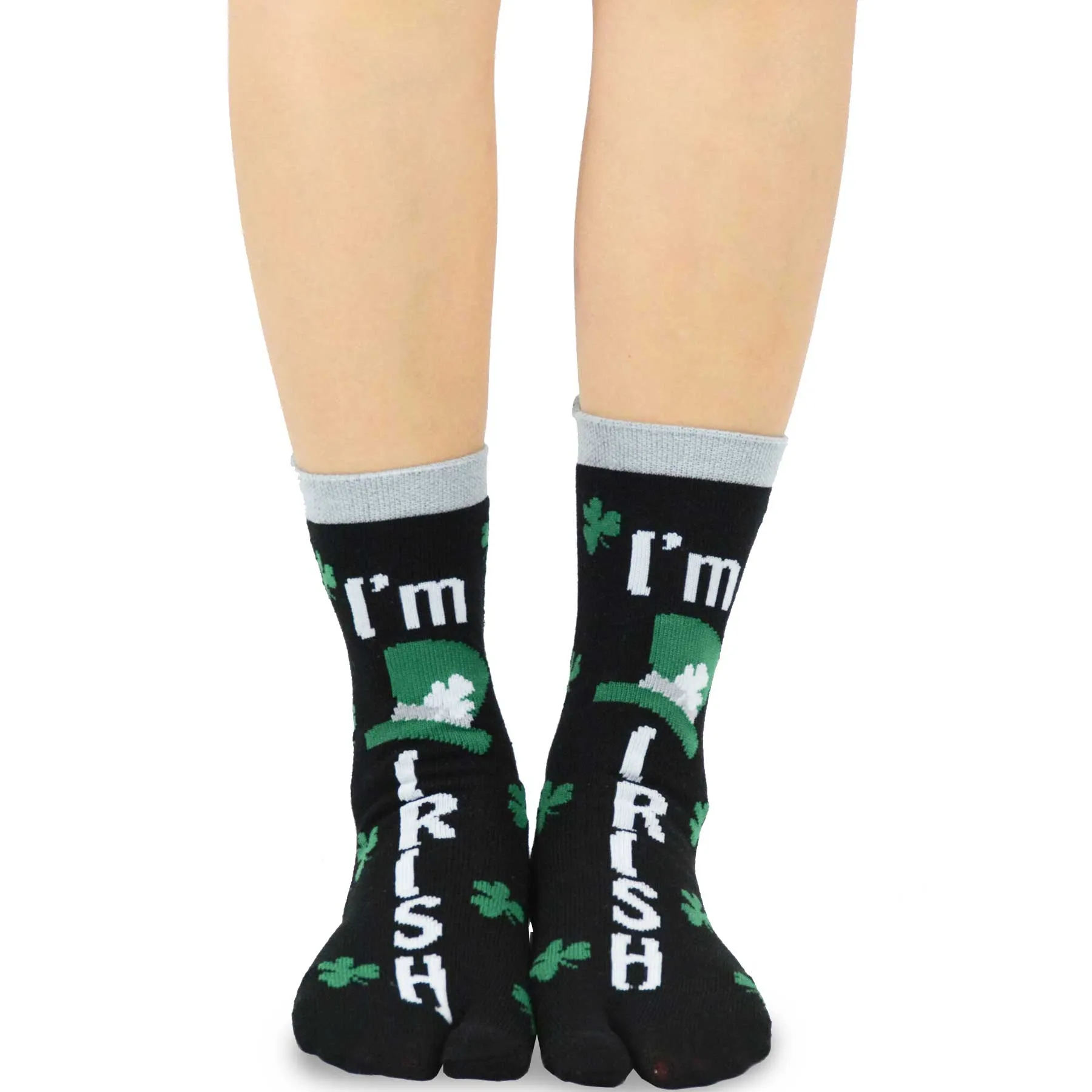 TeeHee Socks Women's St. Patrick's Day Cotton Big Toe Irish 3-Pack (11707)