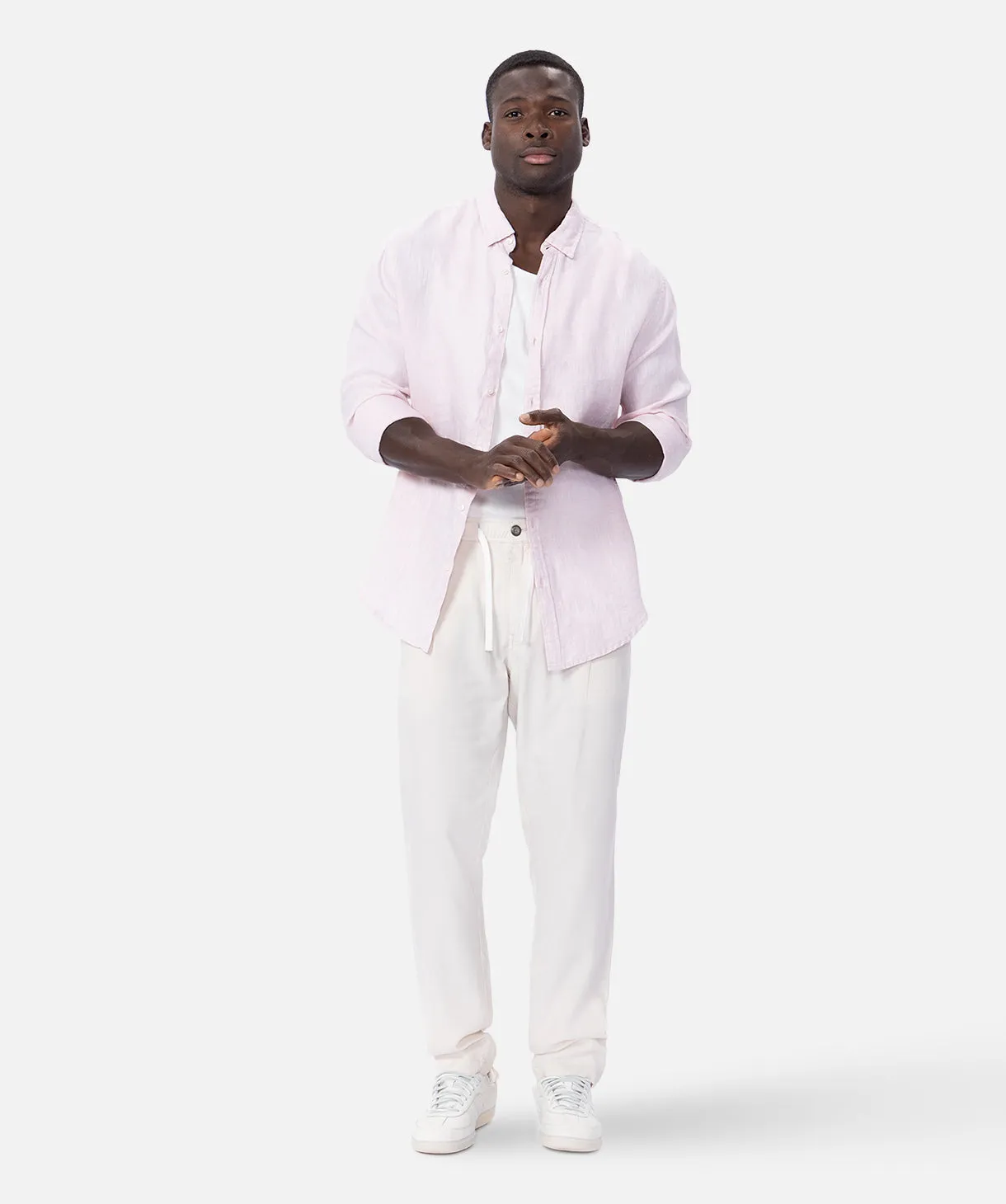 The Trinidad Linen L/s Shirt - YD Rose