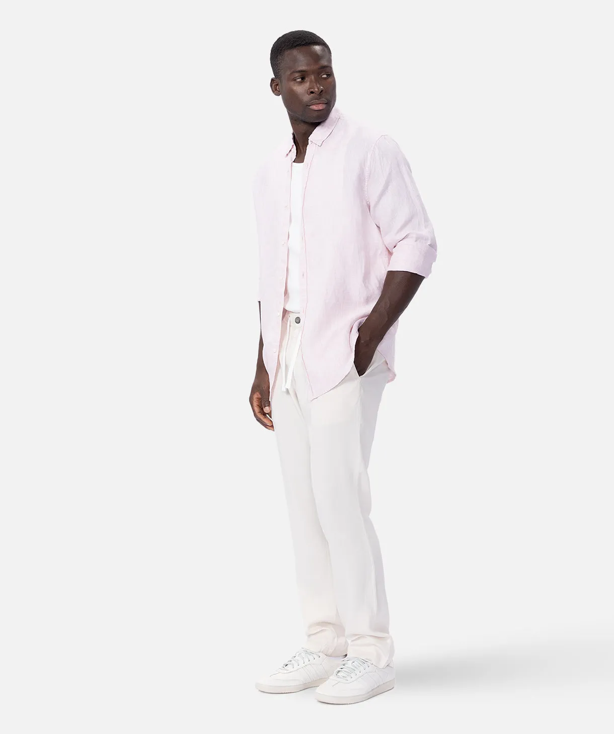 The Trinidad Linen L/s Shirt - YD Rose