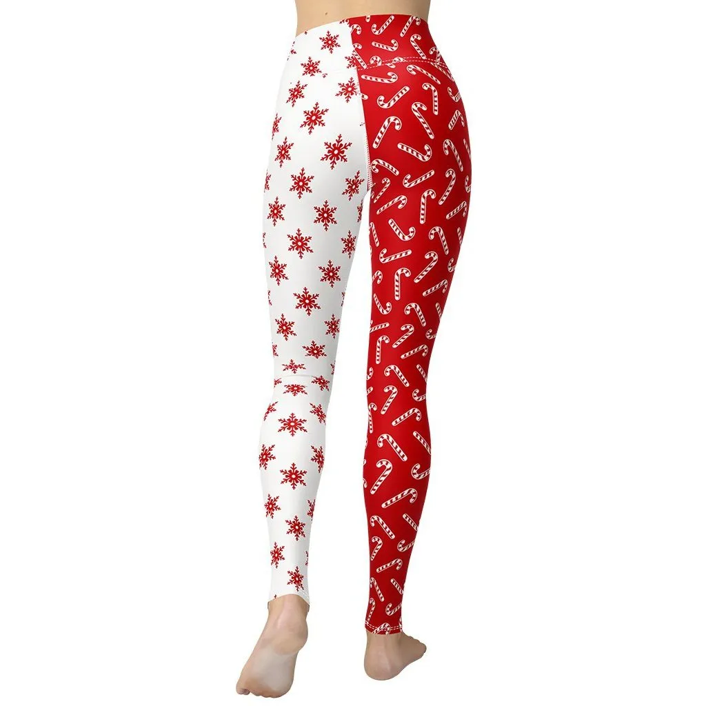 Two Patterned Christmas Yoga Leggings
