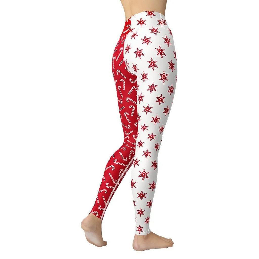 Two Patterned Christmas Yoga Leggings