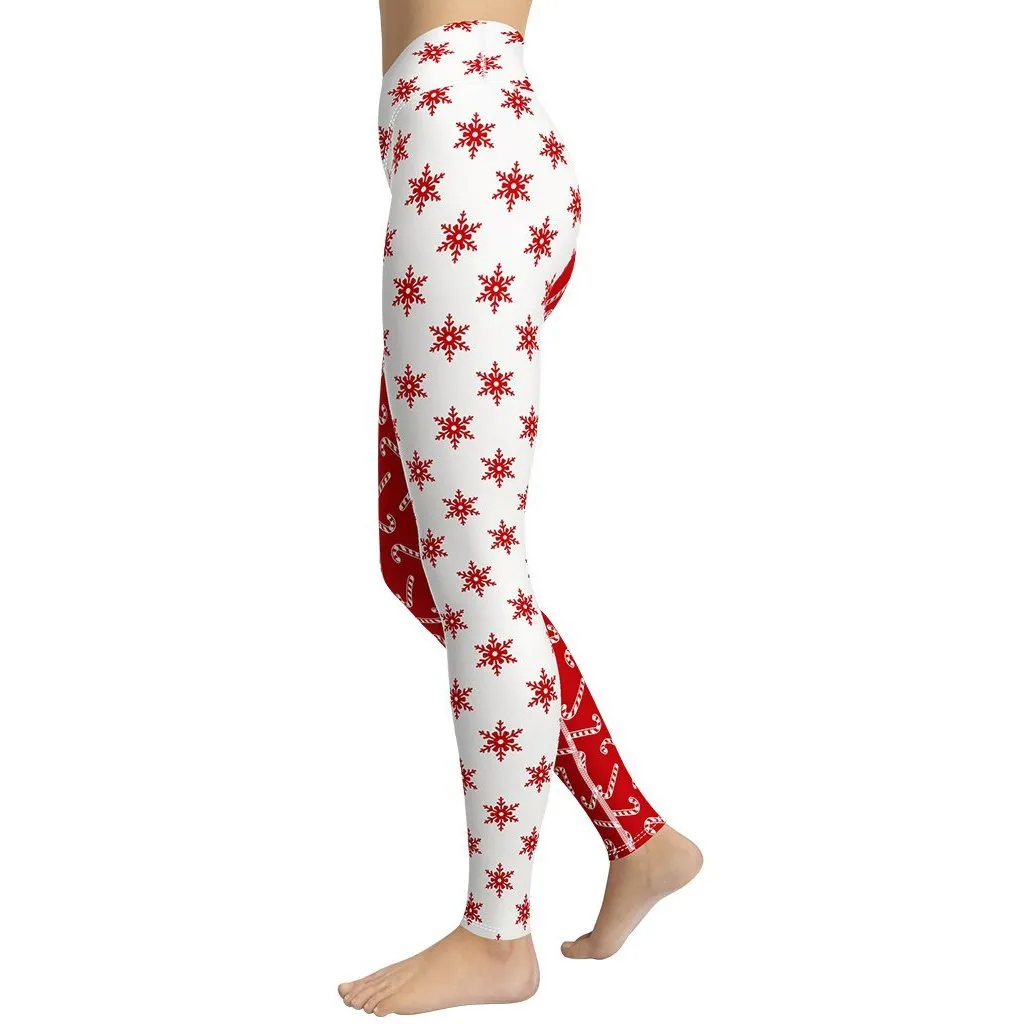 Two Patterned Christmas Yoga Leggings