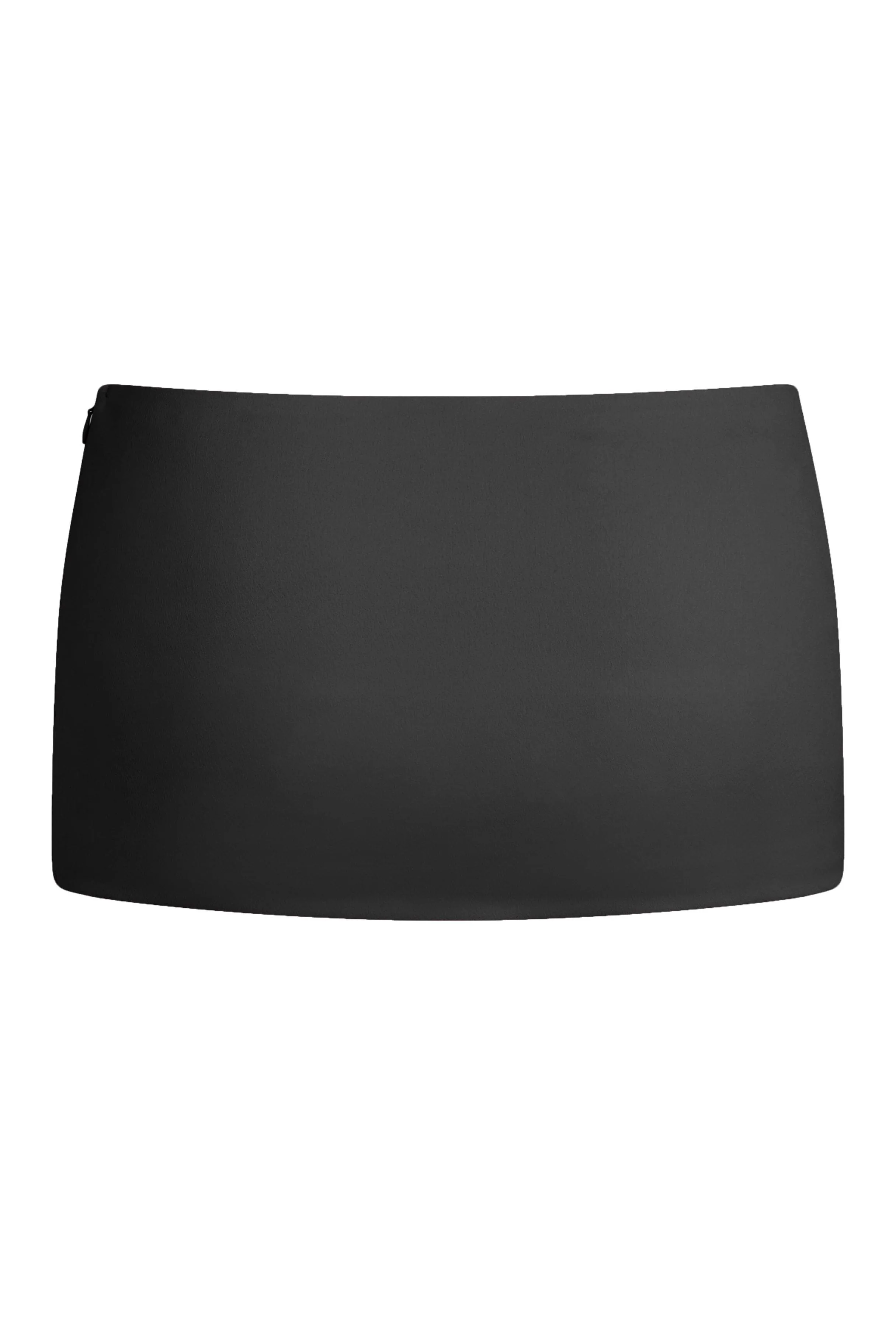 Volare Satin Micro Trendy Mini Skirt - Black