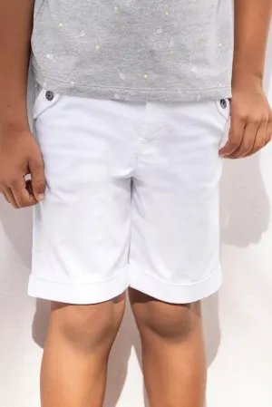 White Twill Shorts - Tartine et Chocolat