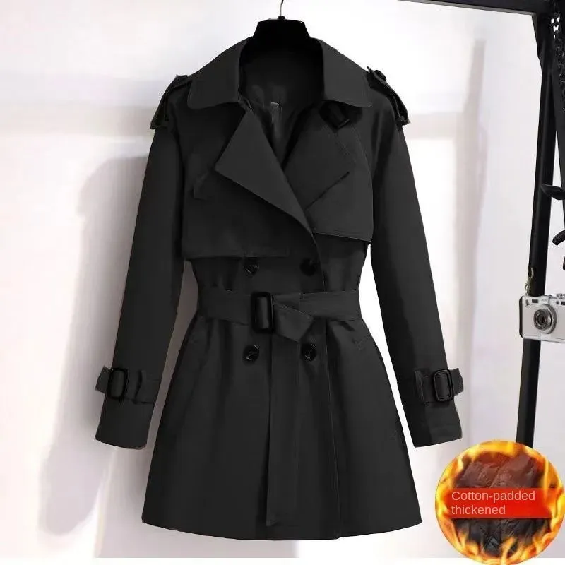Women Vintage Elegant Clothes Trench Coat All-match Elegant Fashion Double Breasted Loose Street Short Jacket Spring Autumn New